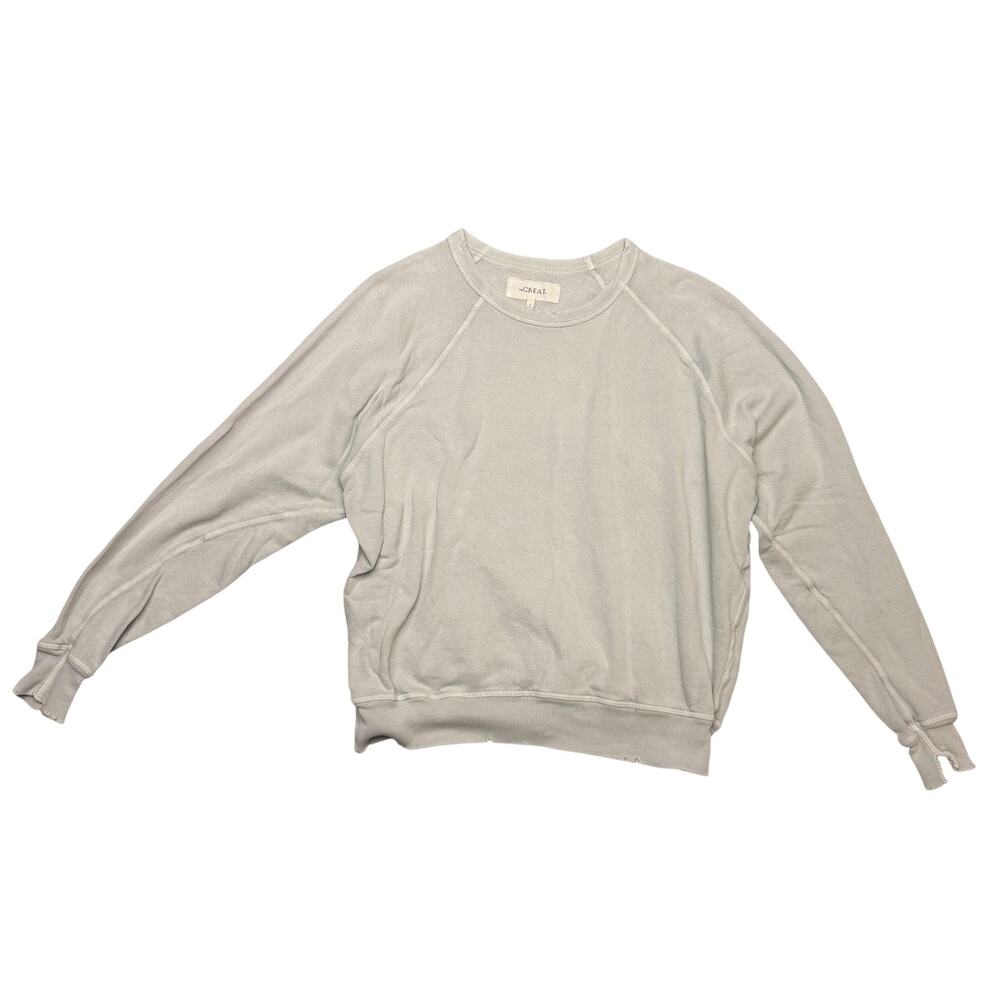 The Great. The College Oversized Crew Sweatshirt Women's 0/XS Vintage Boxy